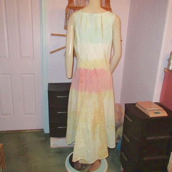 Pyramid Collection Maxi Dress Size L Gauze Sublimation Fairy Boho Coachella Y2K - Picture 8 of 12